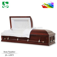 Personalized American style solid wooden red color of casket